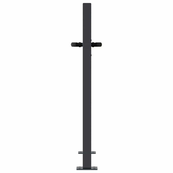 Gartentor Anthrazit 100x100 cm Stahl Quadratisches Design
