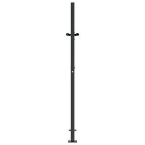 Gartentor Anthrazit 100x150 cm Stahl Quadratisches Design