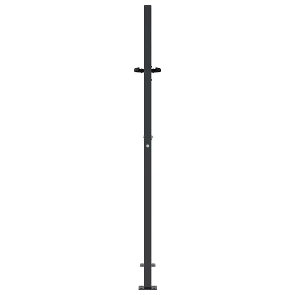 Gartentor Anthrazit 100x150 cm Stahl Quadratisches Design