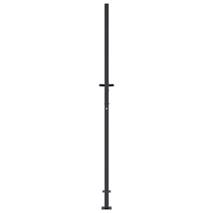 Gartentor Anthrazit 100x175 cm Stahl Quadratisches Design