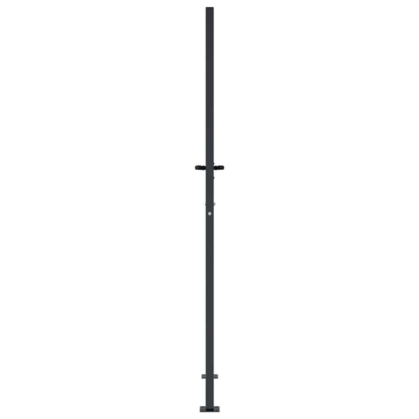 Gartentor Anthrazit 100x175 cm Stahl Quadratisches Design