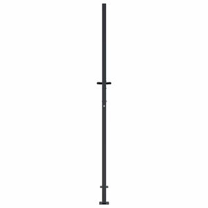Gartentor Anthrazit 100x200 cm Stahl Quadratisches Design