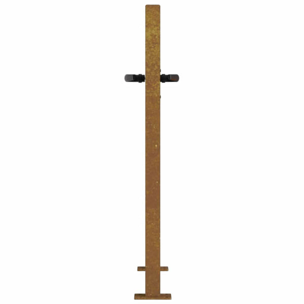 Gartentor 100x100 cm Cortenstahl Quadratisches Design