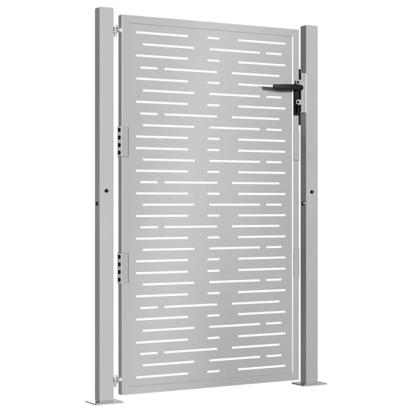 Gartentor 100x125 cm Cortenstahl Quadratisches Design