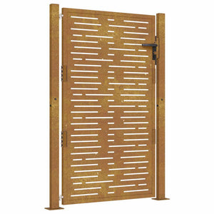 Gartentor 100x150 cm Cortenstahl Quadratisches Design