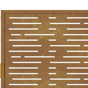 Gartentor 100x150 cm Cortenstahl Quadratisches Design
