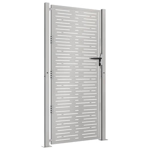 Gartentor 100x175 cm Cortenstahl Quadratisches Design