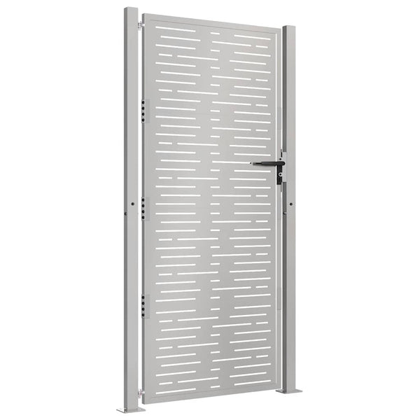 Gartentor 100x175 cm Cortenstahl Quadratisches Design