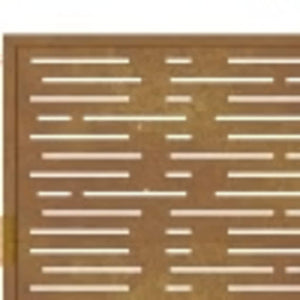 Gartentor 100x200 cm Cortenstahl Quadratisches Design