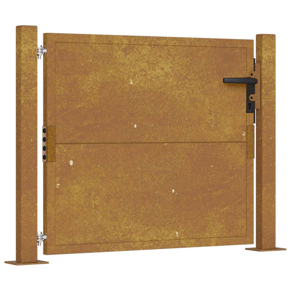 vidaXL Portail de jardin 100x75 cm Acier Corten