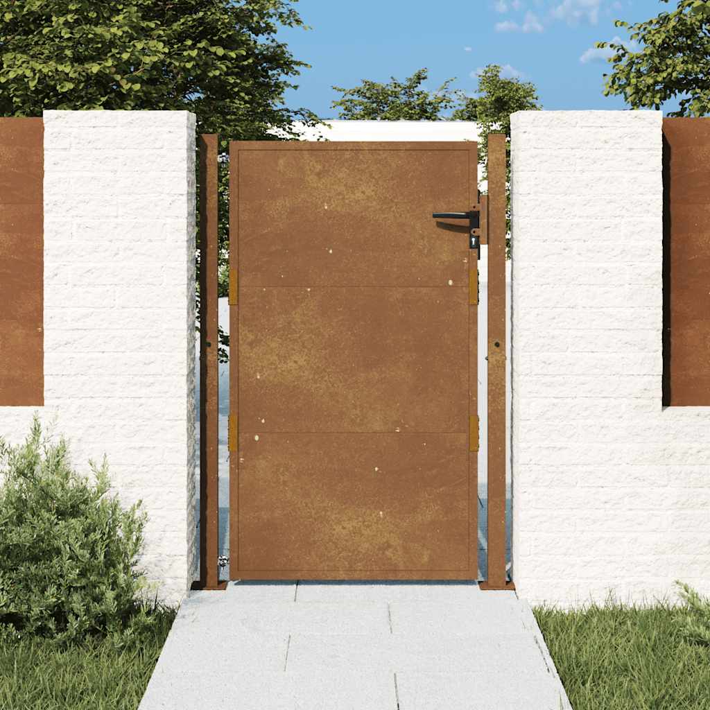 Gartentor 100x150 cm Cortenstahl