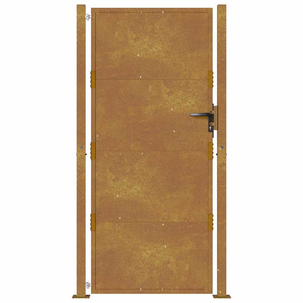Gartentor 100x175 cm Cortenstahl