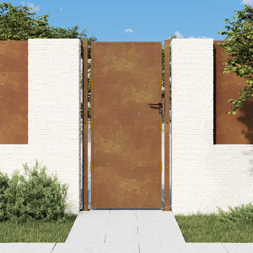 vidaXL Portail de jardin 100x200 cm Acier Corten