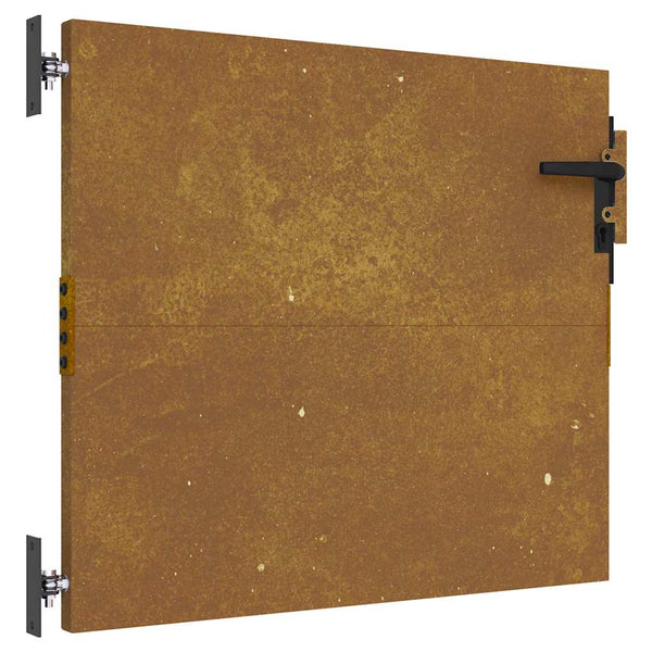 Gartentor 85x100 cm Cortenstahl Baum-Design
