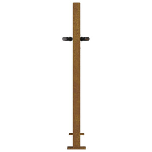 Gartentor 100x75 cm Cortenstahl Baumdesign