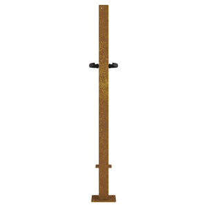 Gartentor 100x75 cm Cortenstahl Gras-Design