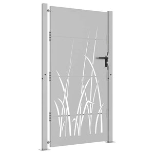 Gartentor 100x175 cm Cortenstahl Gras-Design