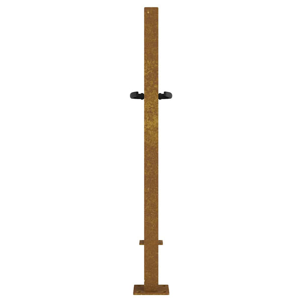 Gartentor 100x75 cm Cortenstahl Bambus-Design