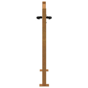 Gartentor 100x100 cm Cortenstahl Bambus-Design