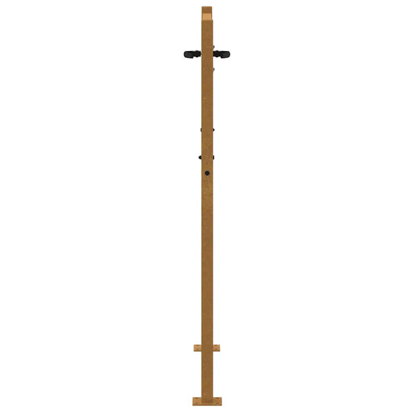 Gartentor 100x150 cm Cortenstahl Bambus-Design