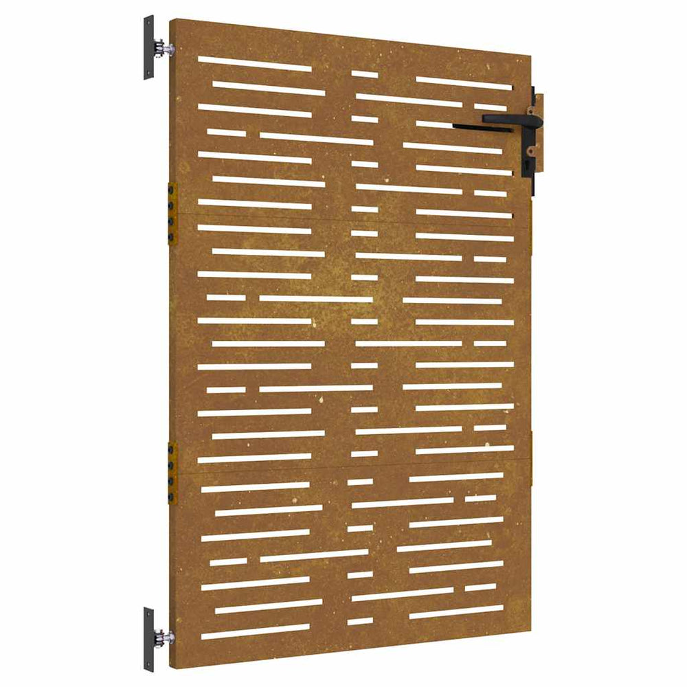 vidaXL Portillon de jardin 85x125 cm acier Corten Design carré