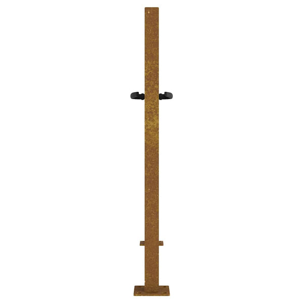 Gartentor 100x75 cm Cortenstahl Quadratisches Design