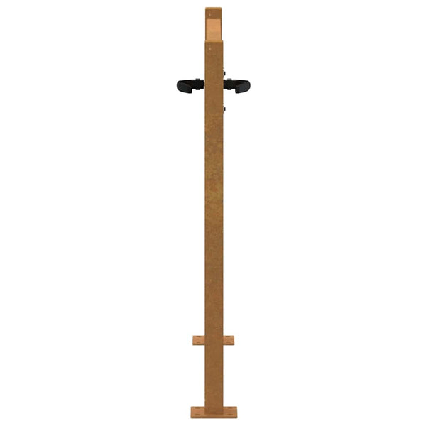Gartentor 100x100 cm Cortenstahl Quadratisches Design