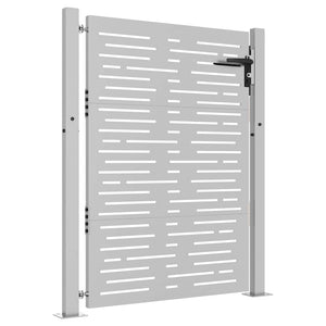 Gartentor 100x125 cm Cortenstahl Quadratisches Design