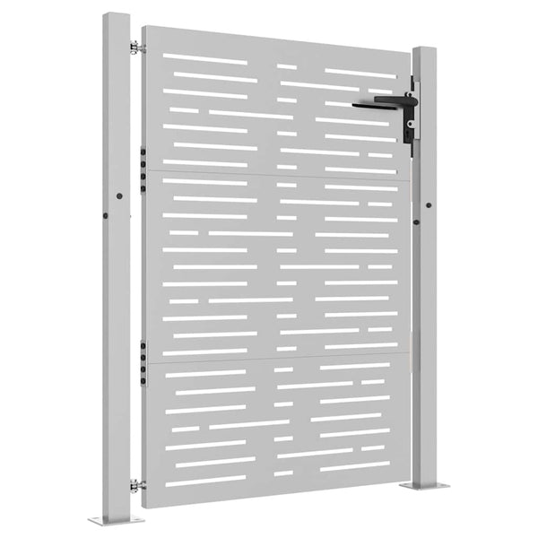 Gartentor 100x125 cm Cortenstahl Quadratisches Design