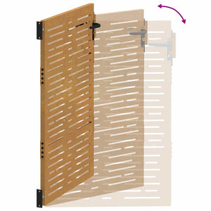 Gartentor 100x125 cm Cortenstahl Quadratisches Design