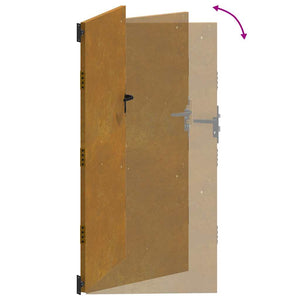 Gartentor 85x175 cm Cortenstahl
