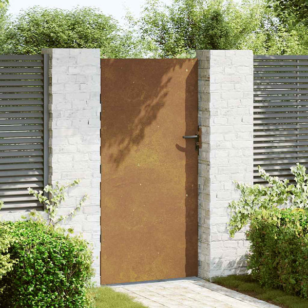 Gartentor 85x200 cm Cortenstahl