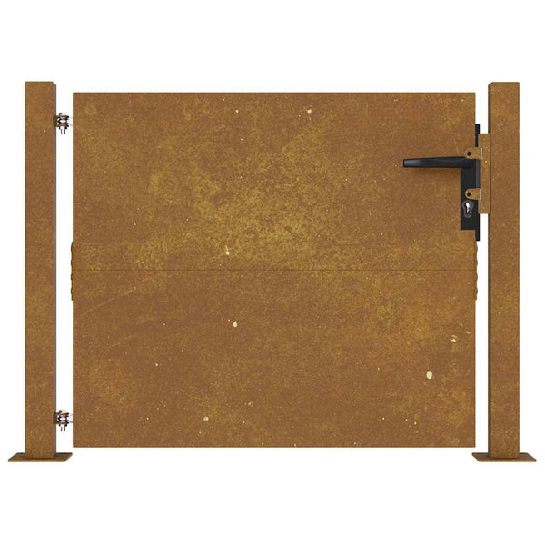 Gartentor 100x100 cm Cortenstahl