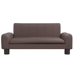 Hundebett Braun 70x45x30 cm Kunstleder