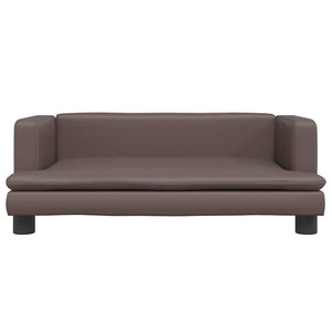 Hundebett Braun 80x45x30 cm Kunstleder