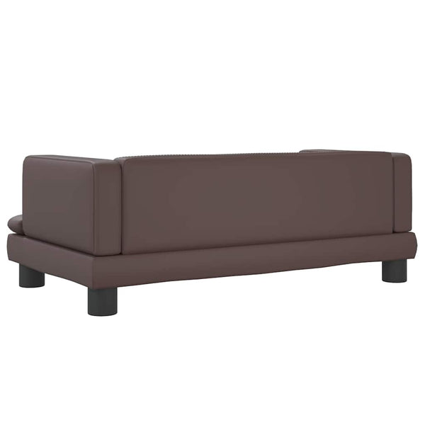 Hundebett Braun 80x45x30 cm Kunstleder