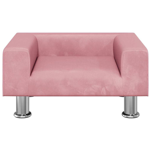 Hundebett Rosa 50x40x26,5 cm Samt