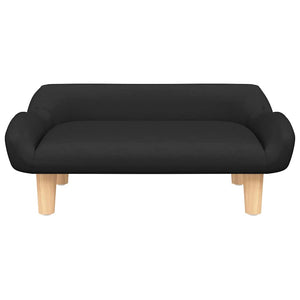 Hundebett Schwarz 70x40x24 cm Stoff