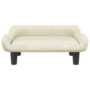 Hundebett Creme 70x40x24 cm Samt