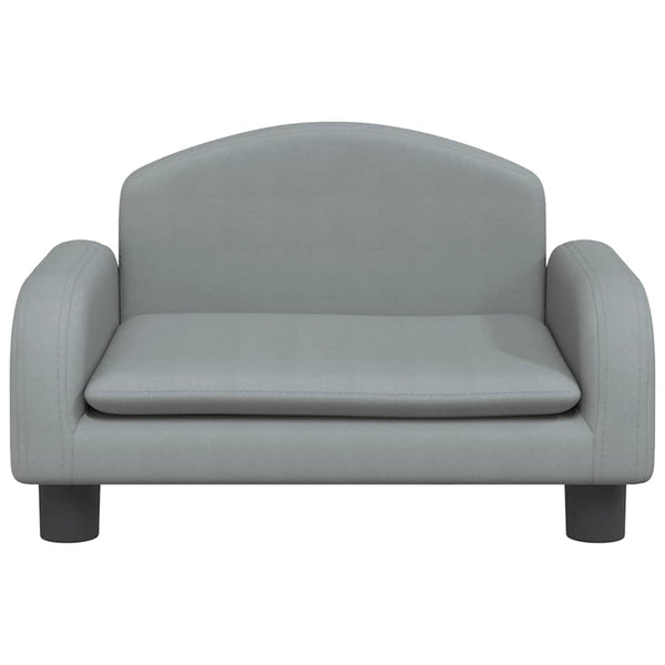 Hundebett Hellgrau 50x40x30 cm Stoff