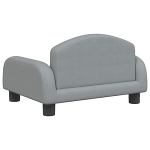 Hundebett Hellgrau 50x40x30 cm Stoff