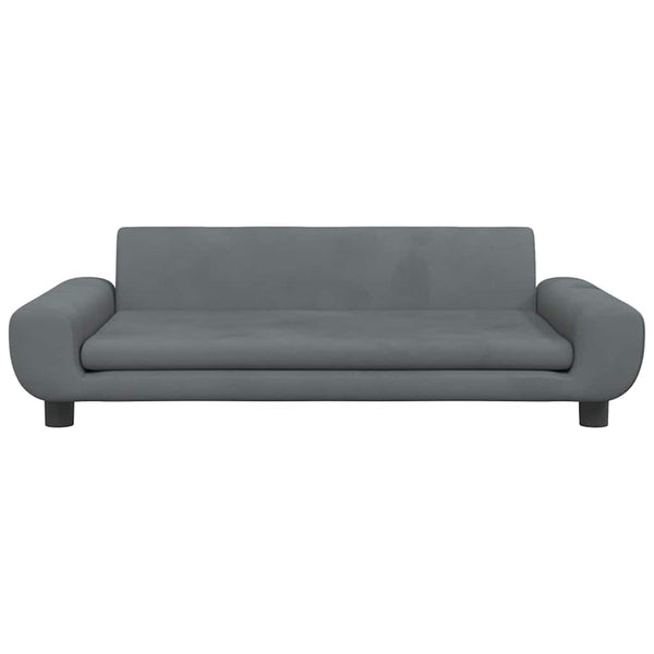Hundebett Dunkelgrau 100x54x33 cm Samt