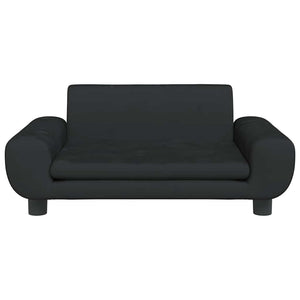 Hundebett Schwarz 70x45x33 cm Samt