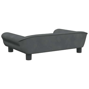 Hundebett Dunkelgrau 70x48x22 cm Samt