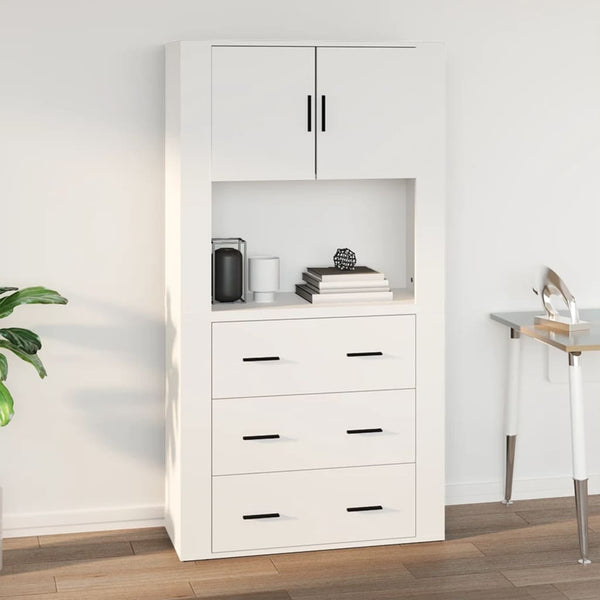 Weißer Wandschrank 80x80 cm