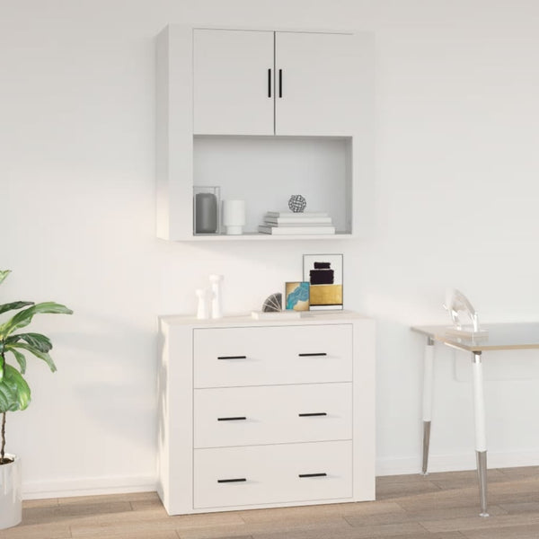Weißer Wandschrank 80x80 cm