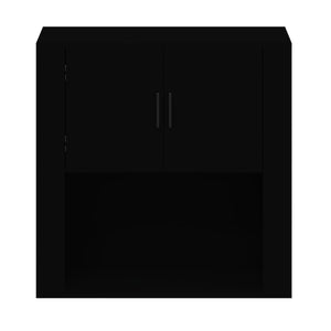 Schwarzer Wandschrank 80x80 cm