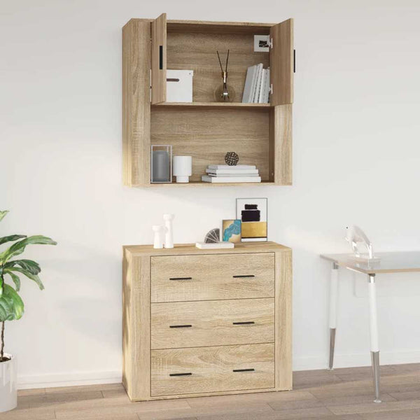 Wandschrank Sonoma-Eiche 80x80 cm