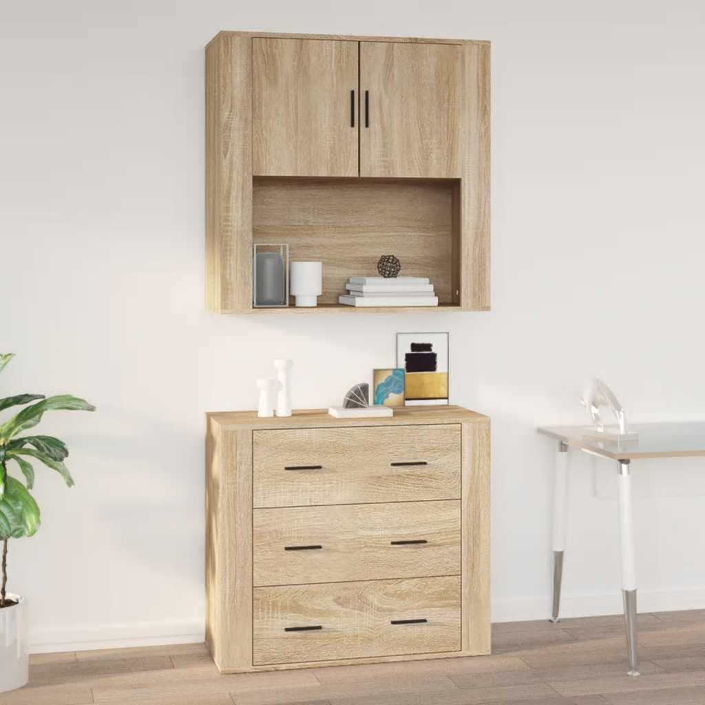 Wandschrank Sonoma-Eiche 80x80 cm