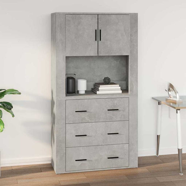 Wandschrank Betongrau 80x80 cm